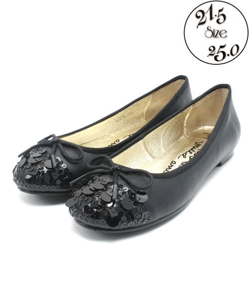 PEPITA D'ORO（ペピータドロ）の「ペピータ ドロ/P スワニー CT10#（バレエシューズ・レディース・ホワイト/ネイビー/ライトピンク/ブラック・24.5cm/23.5cm/22cm/25cm/22.5cm/24cm/21.5㎝/23cm）」の3枚目の写真