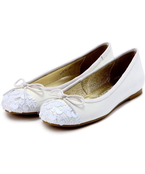 PEPITA D'ORO（ペピータドロ）の「ペピータ ドロ/P スワニー CT10#（バレエシューズ・レディース・ホワイト/ネイビー/ライトピンク/ブラック・24.5cm/23.5cm/22cm/25cm/22.5cm/24cm/21.5㎝/23cm）」の6枚目の写真