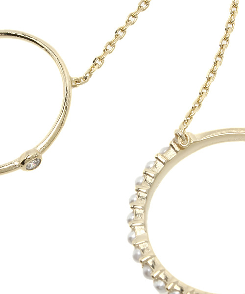 Kastane（カスタネ）の「【Kastane】チェーンリング（リング・レディース・グリーン系その他/シルバー/ゴールド・FREE）」の5枚目の写真