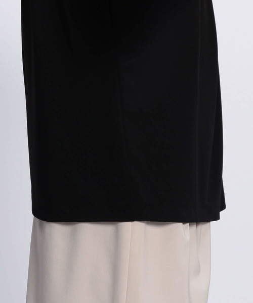 NARACAMICIE（ナラカミーチェ）の「合繊スムースランダムタックプルオーバーブラウス（Tシャツ/カットソー・レディース・ホワイト/ブラック・LARGE/MEDIUM）」の8枚目の写真