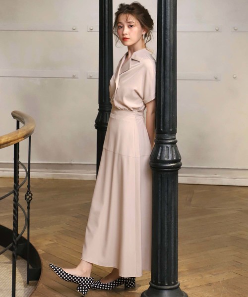 セール】【ZOZO限定】開襟セットアップ（ワンピース）｜one after