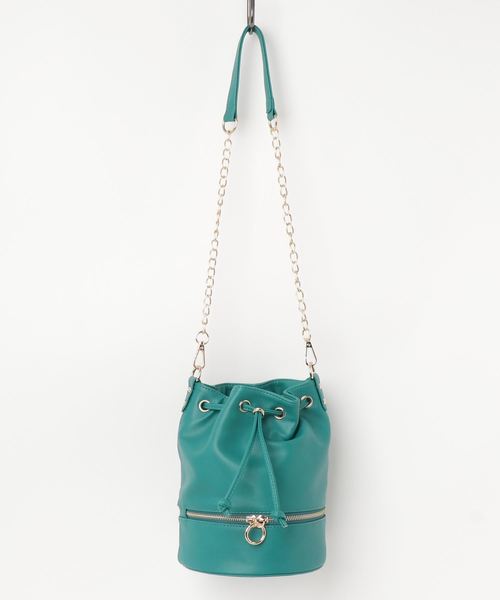 Pierrot（ピエロ）の「2wayデザイン巾着バッグ（トートバッグ・レディース・ホワイト/グレイッシュベージュ/グリーン・FREE）」の14枚目の写真