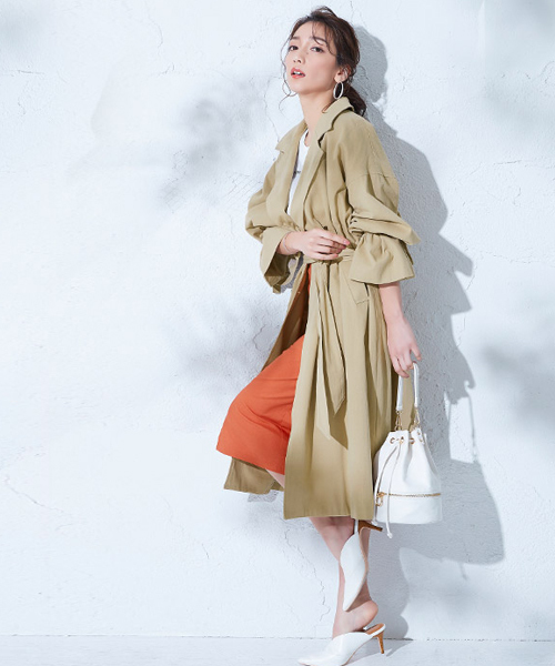 Pierrot（ピエロ）の「2wayデザイン巾着バッグ（トートバッグ・レディース・ホワイト/グレイッシュベージュ/グリーン・FREE）」の19枚目の写真