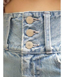 Darich（ダーリッチ）の「バックレースフレアデニムパンツ（デニム