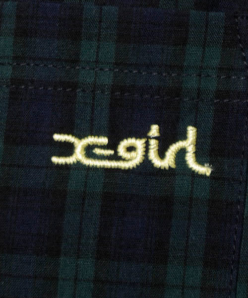 X-girl（エックスガール）の「BASIC BD SHIRT（シャツ/ブラウス・レディース・ホワイト/ブラック/レッド/ネイビー・1/2）」の8枚目の写真