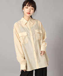 LOWRYS FARM | シアーＣＰＯシャツ　849026(シャツ/ブラウス)