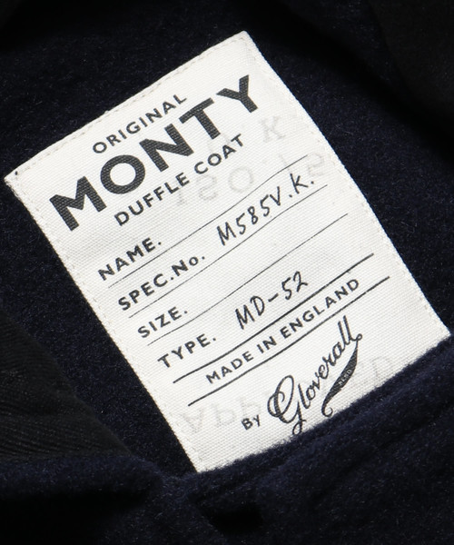 Gloverall（グローバーオール）の「GLOVERALL/グローバーオール ORIGINAL MONTY（ダッフルコート・メンズ・ベージュ/ネイビー/グレー・M/L/XL）」の5枚目の写真