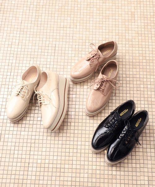 one after another NICE CLAUP（ワンアフターアナザーナイスクラップ）の「レースアップ 厚底シューズ（その他シューズ・レディース・ブラック/アイボリー/モカ・SMALL/MEDIUM/LARGE）」の7枚目の写真