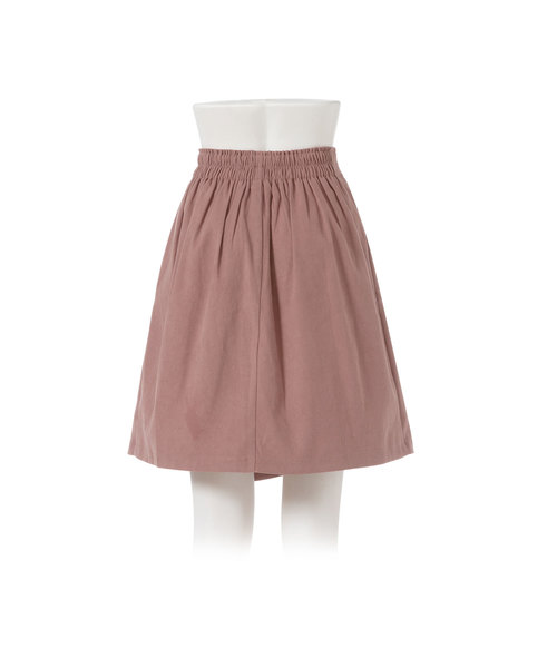 Newlyme（ニューリーミー）の「３ボタン台形ラップスカート（スカート・レディース・ブラック/ボルドー/ブラック系その他/ブラウン系その他/パープル系その他/ブラウン系その他2/ピンク系その他/ベージュ系その他/ブラック系その他2/ベージュ系その他2/グリーン系その他/ブラック系その他3・MEDIUM/LARGE）」の14枚目の写真