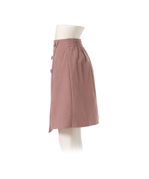 Newlyme（ニューリーミー）の「３ボタン台形ラップスカート（スカート・レディース・ブラック/ボルドー/ブラック系その他/ブラウン系その他/パープル系その他/ブラウン系その他2/ピンク系その他/ベージュ系その他/ブラック系その他2/ベージュ系その他2/グリーン系その他/ブラック系その他3・MEDIUM/LARGE）」の15枚目の写真