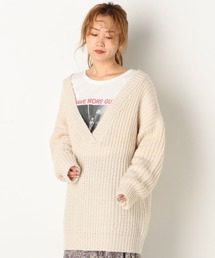 archives | 深VネックBIGプルオーバー(ニット/セーター)