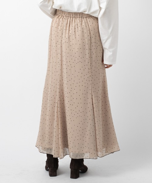mystic（ミスティック）の「シアードットフレアスカート（スカート・レディース・アイボリー/ブラック/ベージュ/グレー・FREE）」の10枚目の写真