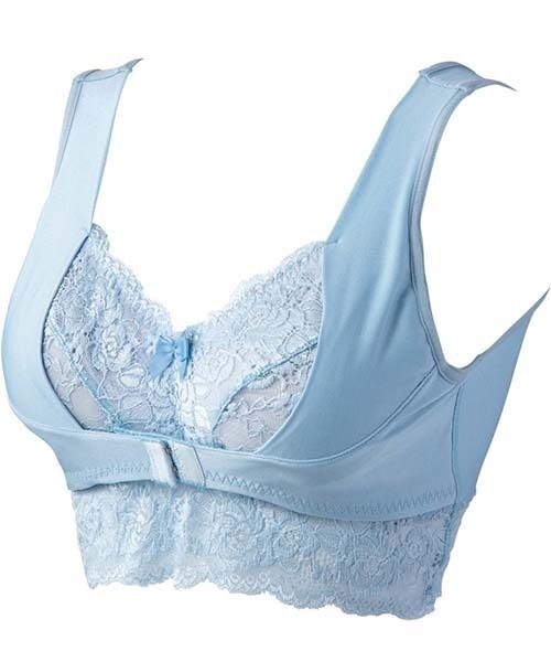 YU'NOW（ユナウ）の「美乳ナイトケアのおやすみブラ（ナイトブラ・レディース・ライトグレー/ライトブルー/スモークピンク/モカ/ブラック/アイボリー/ラベンダー/ローズ/ミント・SMALL/MEDIUM/LARGE/X-LARGE/XX-LARGE）」の17枚目の写真