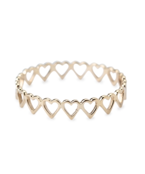 Ray BEAMS（レイビームス）の「Ray BEAMS / K10 ハート フルエタニティリング S（リング・レディース・その他1・5号）」の4枚目の写真