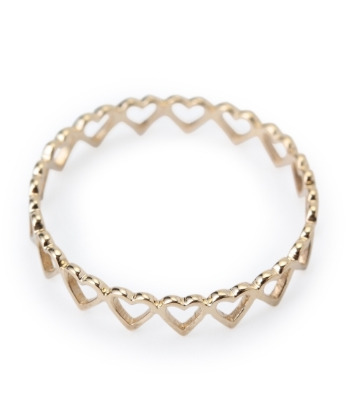 Ray BEAMS（レイビームス）の「Ray BEAMS / K10 ハート フルエタニティリング S（リング・レディース・その他1・5号）」の6枚目の写真