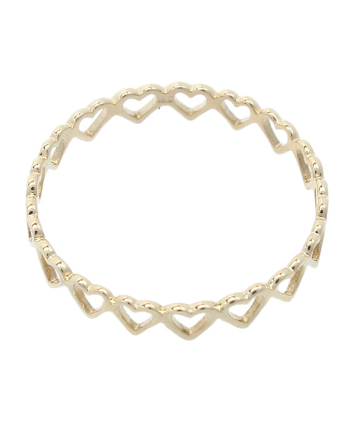 Ray BEAMS（レイビームス）の「Ray BEAMS / K10 ハート フルエタニティリング S（リング・レディース・その他1・5号）」の3枚目の写真