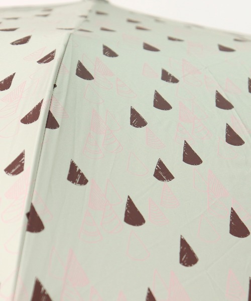 salle de bal（サルデバル）の「∴晴雨兼用傘 C/Cティピー柄プリントショートワイド 27387 SGT（折りたたみ傘・レディース・ベージュ/オフホワイト/ピンク・FREE）」の10枚目の写真