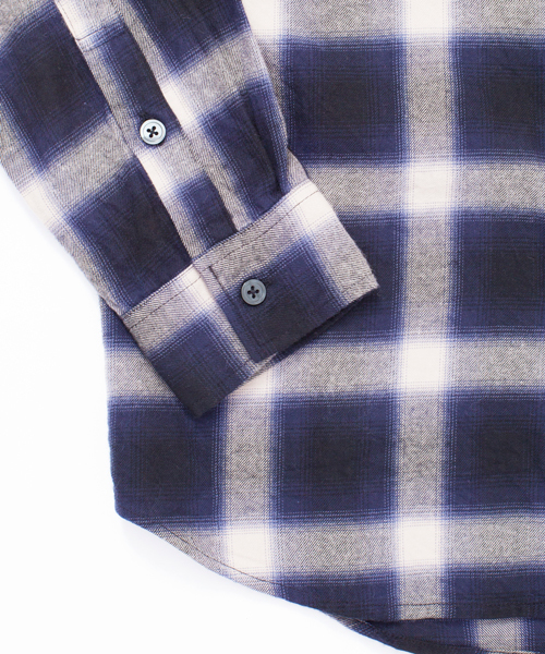 BEAUTY&YOUTH UNITED ARROWS(ビューティーアンドユースユナイテッドアローズ)の「【WEB限定】by ∴ オンブレ チェック レギュラーカラー シャツ ◆(シャツ/ブラウス・メンズ・レッド/イエロー/ケリー/ブラック・LARGE/SMALL/MEDIUM)」の10枚目の写真