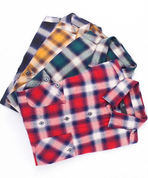 BEAUTY&YOUTH UNITED ARROWS(ビューティーアンドユースユナイテッドアローズ)の「【WEB限定】by ∴ オンブレ チェック レギュラーカラー シャツ ◆(シャツ/ブラウス・メンズ・レッド/イエロー/ケリー/ブラック・LARGE/SMALL/MEDIUM)」の12枚目の写真