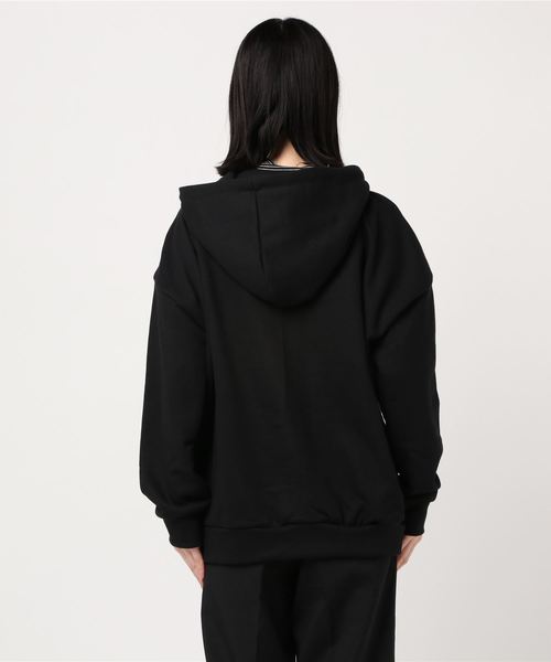 DING（ディング）の「DING/フェイクレイヤードパーカー（パーカー・レディース・ホワイト/ブラック/パープル・FREE）」の9枚目の写真