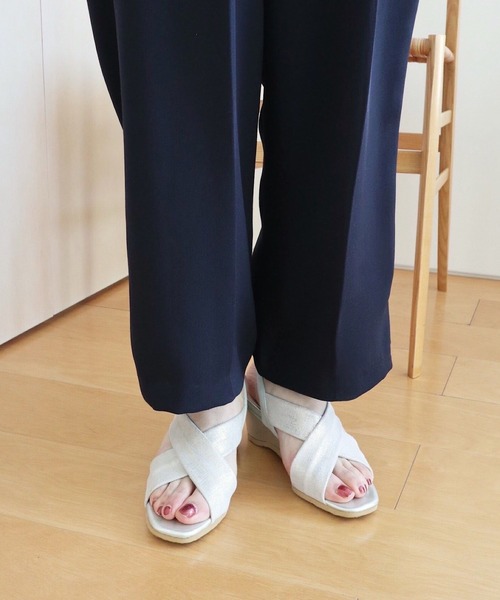 MODE KAORI(モードカオリ)の「ウエッジサンダル(サンダル・レディース・ブラック/グレー系その他/プラチナム/ベージュ/ネイビー/イエロー・23cm/24.5cm/25cm/24cm/22.5cm/23.5cm)」の14枚目の写真