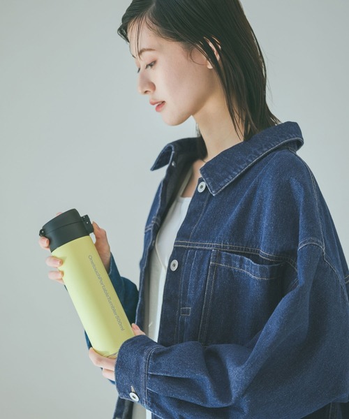 LAKOLE（ラコレ）の「【保温保冷】ワンタッチポータブルタンブラー[500ml] / 876156（水筒・レディース・ブラック/グレー/桜/アイボリー/ネイビー/ブルー/ベージュ/サックスブルー/イエロー/カーキ/ダークブルー/グリーン/オレンジ/イエロー系その他・FREE）」の12枚目の写真