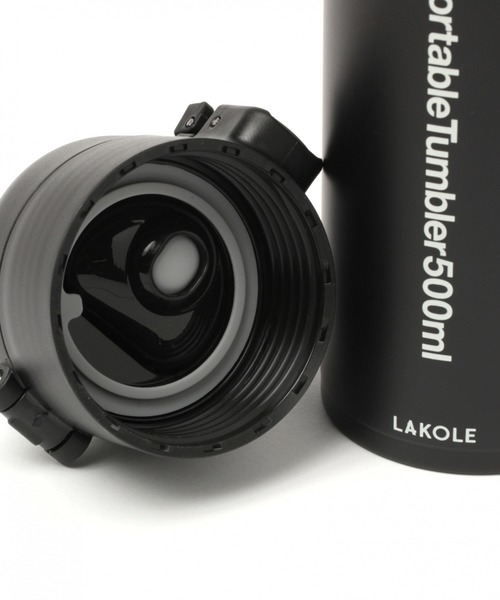 LAKOLE（ラコレ）の「【保温保冷】ワンタッチポータブルタンブラー[500ml] / 876156（水筒・レディース・ブラック/グレー/桜/アイボリー/ネイビー/ブルー/ベージュ/サックスブルー/イエロー/カーキ/ダークブルー/グリーン・FREE）」の20枚目の写真
