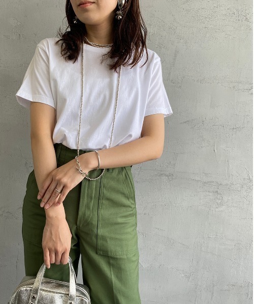 HANES（ヘインズ）の「[HANES/ヘインズ] 2P ジャパンフィットクルーネックパックTシャツ（Tシャツ/カットソー・レディース・ホワイト・S/M/L）」の15枚目の写真