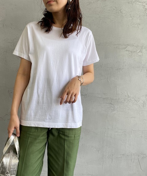 HANES（ヘインズ）の「[HANES/ヘインズ] 2P ジャパンフィットクルーネックパックTシャツ（Tシャツ/カットソー・レディース・ホワイト・S/M/L）」の10枚目の写真