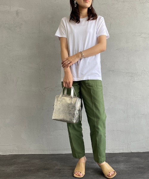 HANES（ヘインズ）の「[HANES/ヘインズ] 2P ジャパンフィットクルーネックパックTシャツ（Tシャツ/カットソー・レディース・ホワイト・S/M/L）」の9枚目の写真