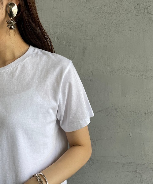 HANES（ヘインズ）の「[HANES/ヘインズ] 2P ジャパンフィットクルーネックパックTシャツ（Tシャツ/カットソー・レディース・ホワイト・S/M/L）」の6枚目の写真