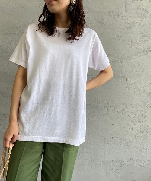 HANES（ヘインズ）の「[HANES/ヘインズ] 2P ジャパンフィットクルーネックパックTシャツ（Tシャツ/カットソー・レディース・ホワイト・S/M/L）」の5枚目の写真