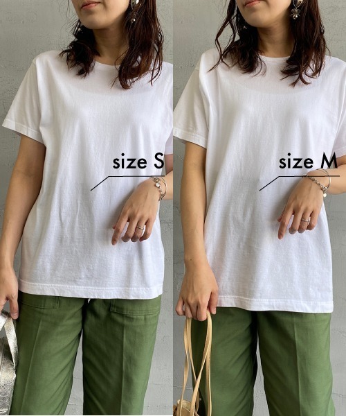 HANES（ヘインズ）の「[HANES/ヘインズ] 2P ジャパンフィットクルーネックパックTシャツ（Tシャツ/カットソー・レディース・ホワイト・S/M/L）」の16枚目の写真