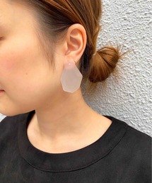 天然石風ピアス