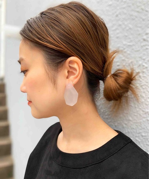 PICCIN(ピッチン)の「天然石風ピアス(ピアス(両耳用)・レディース・ホワイト・FREE)」の12枚目の写真