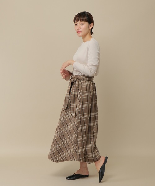 ikka(イッカ)の「ベルト付きヘムスカート(スカート・レディース・ブラウン/ブラック/ベージュ・M/L)」の21枚目の写真