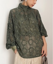 Ameri | GEOMETRY LACE BLOUSE(シャツ/ブラウス)