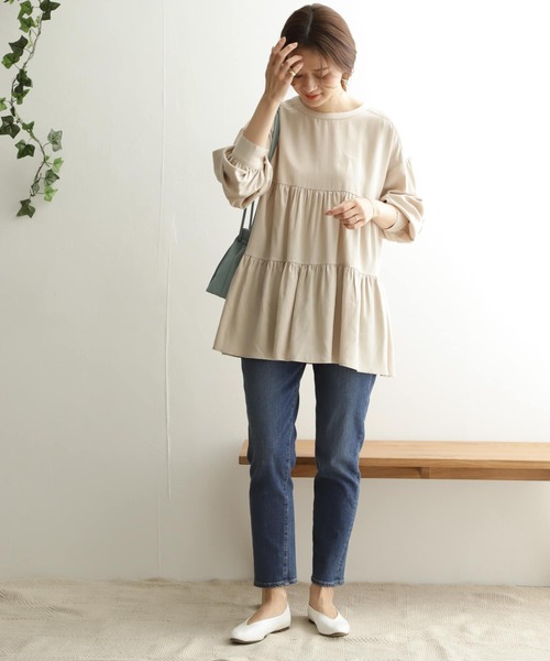 URBAN RESEARCH DOORS（アーバンリサーチドアーズ）の「ストレッチテーパードデニム（デニムパンツ・レディース・ブラック/インディゴブルー/ワンウォッシュ・38/36）」の22枚目の写真