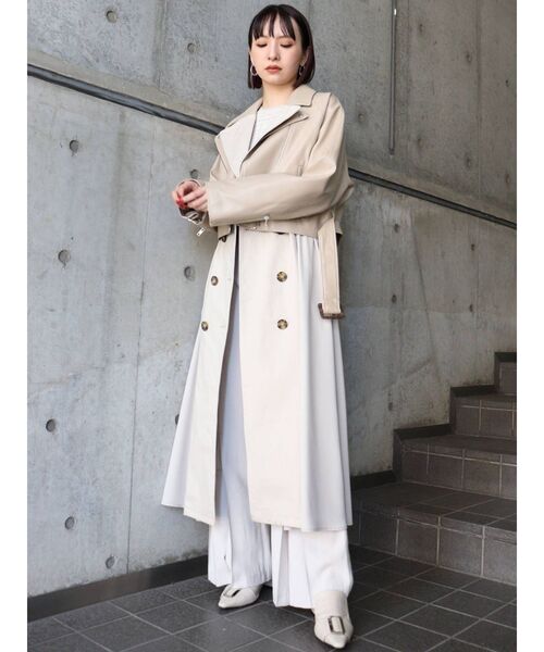 MURUA（ムルーア）の「ヘムタックフレアパンツ（その他パンツ・レディース・ブラック/カーキ/アイボリー・1/2）」の12枚目の写真