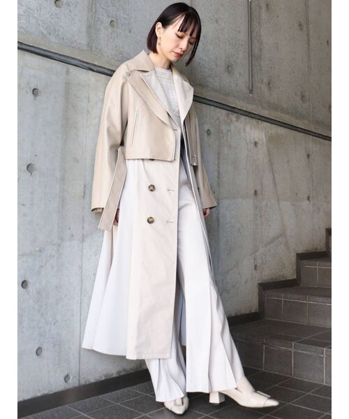 MURUA（ムルーア）の「ヘムタックフレアパンツ（その他パンツ・レディース・ブラック/カーキ/アイボリー・1/2）」の13枚目の写真