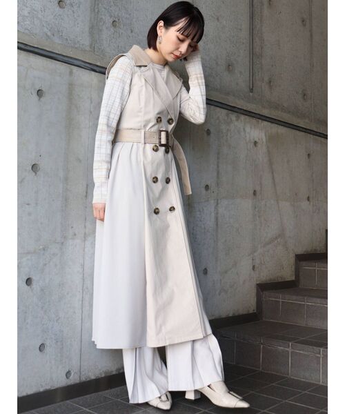 MURUA（ムルーア）の「ヘムタックフレアパンツ（その他パンツ・レディース・ブラック/カーキ/アイボリー・1/2）」の16枚目の写真