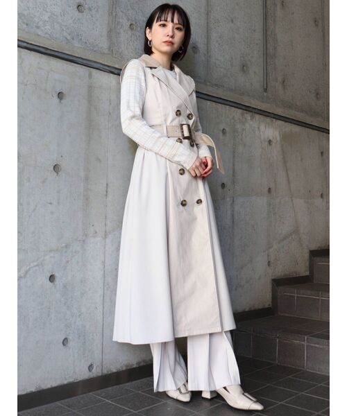 MURUA（ムルーア）の「ヘムタックフレアパンツ（その他パンツ・レディース・ブラック/カーキ/アイボリー・1/2）」の17枚目の写真