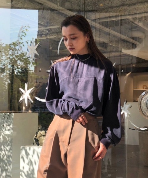 TODAYFUL（トゥデイフル）の「2wayサテントップ（Tシャツ