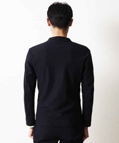 MICHEL KLEIN HOMME   （ミッシェルクランオム）の「カーディガンジャケット（ミラノラッセル）（テーラードジャケット・メンズ・ネイビー/ベージュ・48/46/51）」の5枚目の写真