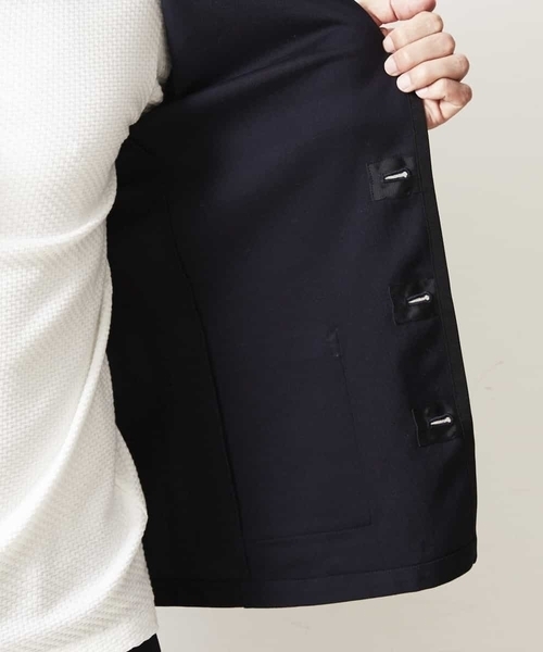 MICHEL KLEIN HOMME   （ミッシェルクランオム）の「カーディガンジャケット（ミラノラッセル）（テーラードジャケット・メンズ・ネイビー/ベージュ・48/46/51）」の10枚目の写真