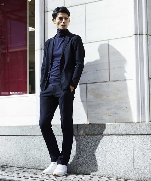 MICHEL KLEIN HOMME   （ミッシェルクランオム）の「カーディガンジャケット（ミラノラッセル）（テーラードジャケット・メンズ・ネイビー/ベージュ・48/46/51）」の13枚目の写真