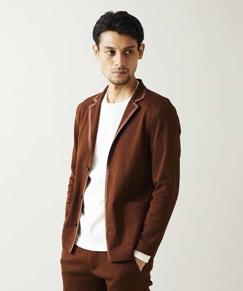 MICHEL KLEIN HOMME   （ミッシェルクランオム）の「カーディガンジャケット（ミラノラッセル）（テーラードジャケット・メンズ・ネイビー/ベージュ・48/46/51）」の15枚目の写真