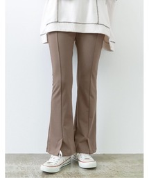 Re:EDIT | [低身長/高身長サイズ有]センターベンツストレッチポンチキックフレアレギンスパンツ(その他パンツ)