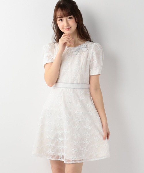 セール フルールモチーフバイカラーレースワンピース ワンピース Lodispotto ロディスポット のファッション通販 Zozotown