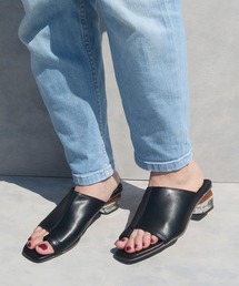 mio notis | スカルプチャーヒールトングサンダル(サンダル)